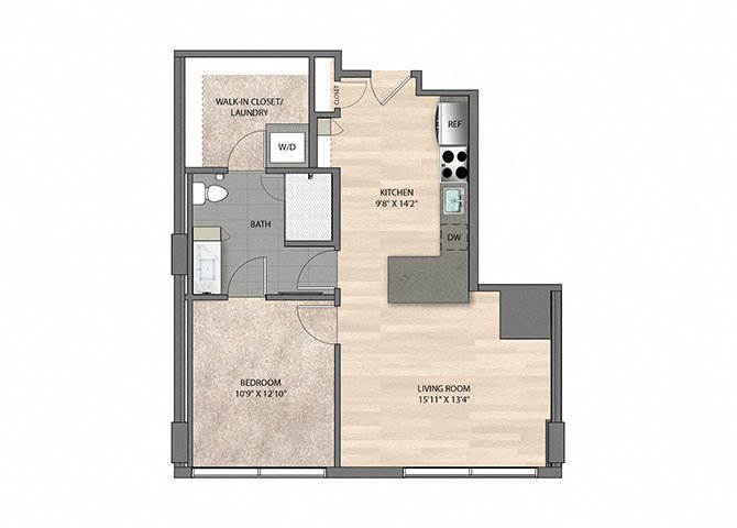 Floor plan layout diagram for A3
